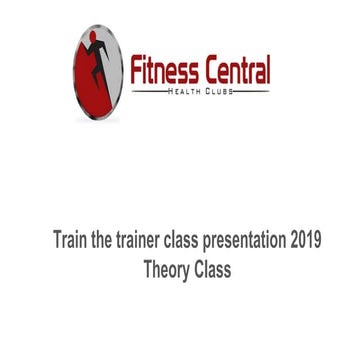 Principles of training