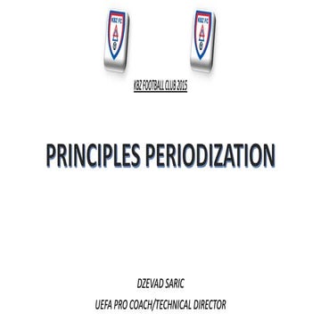 Principles Periodization