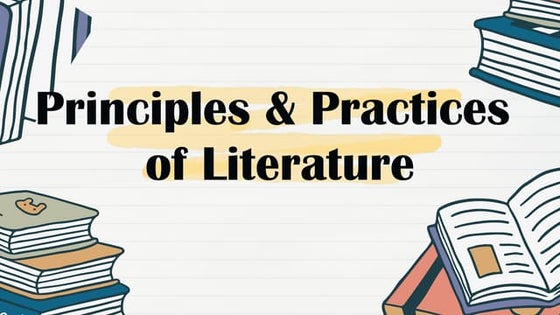 Teaching and assessment of Literature Assessment of literature studies ...