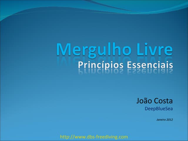 0. Mergulho Livre - Princípios Esse...