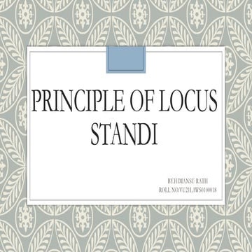 locus standi | PPTX