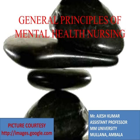 Principles of Mental Health (Psychiatric) Nursing