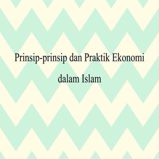 Prinsip prinsip dan praktik ekonomi...