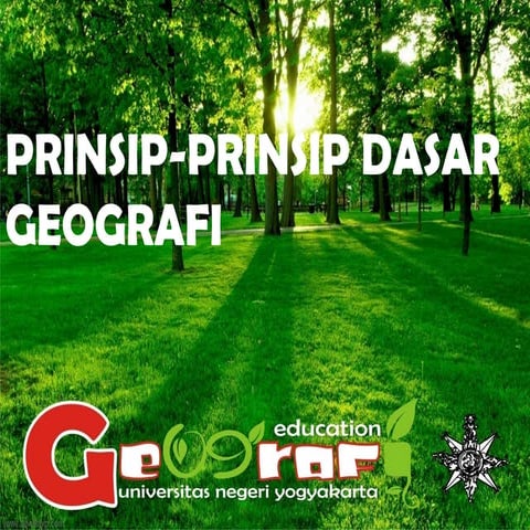 Prinsip prinsip geografi