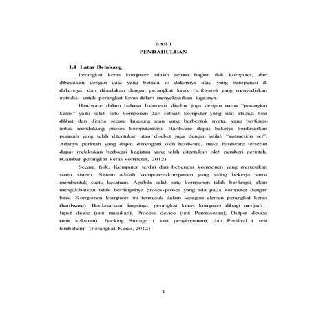 Makalah Prinsip Kerja Komputer