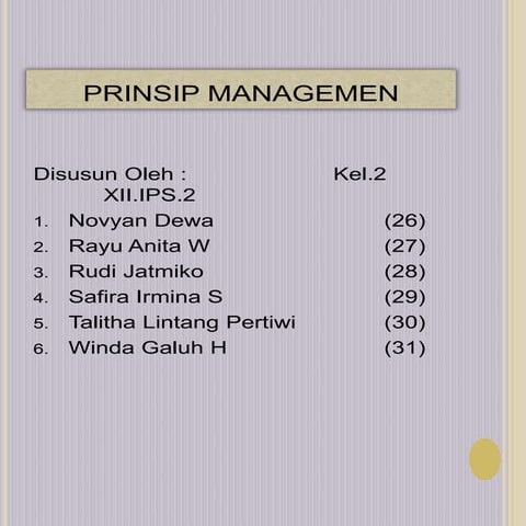 Prinsip manajemen menurut henry fayol