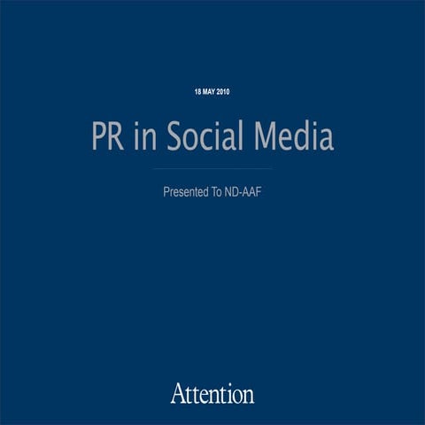 PR in Social Media for the AAF - North Dakota