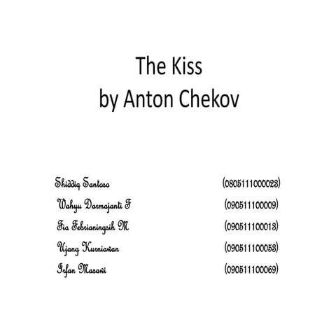 The Kiss presentation | PPTX