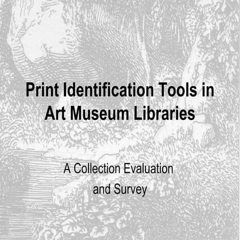 Print Identification Tools