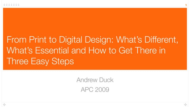 From Print to Digital Design