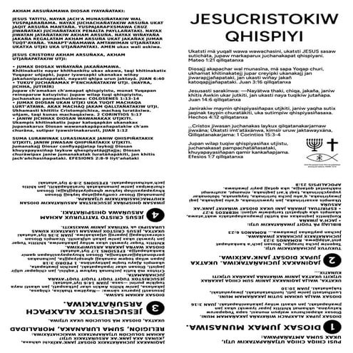 Printable Aymara Gospel Tract - ONLY JESUS CHRIST SAVES.pdf