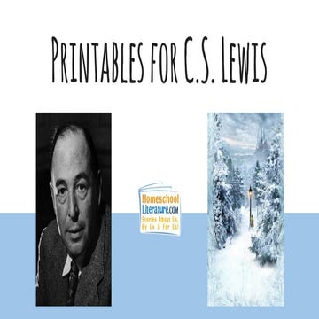 Printables for C.S. Lewis