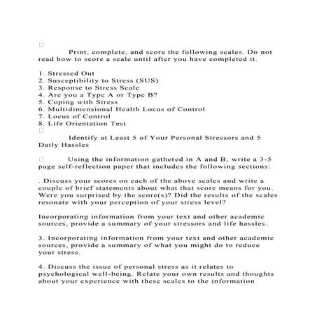               Print, complete, and score the following scales. .docx