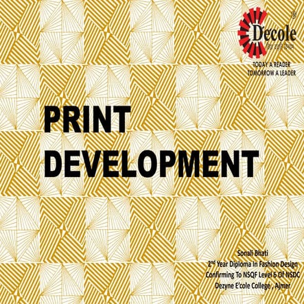 Print development, 2nd year fashion design diploma | PDF