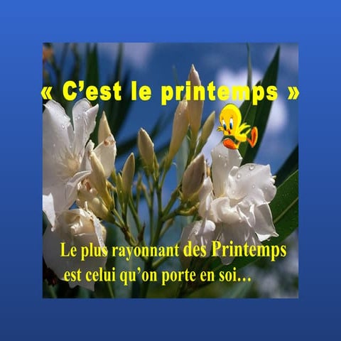 Vive le printemps