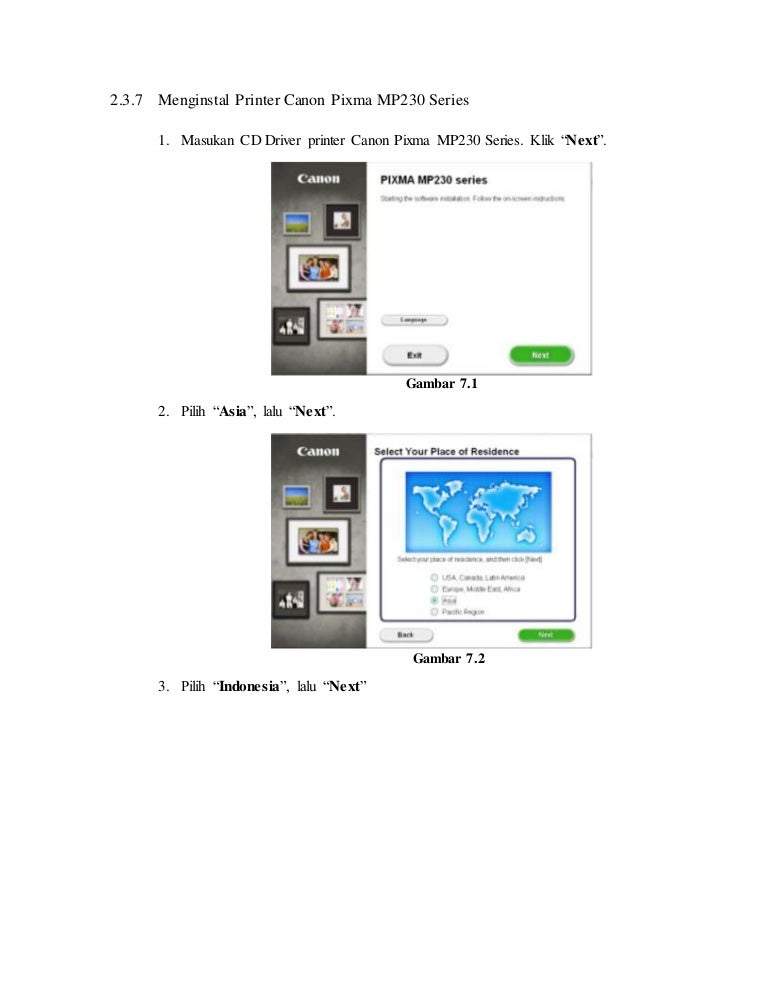 Tutorial Instal Printer Canon Pixma MP230 Series