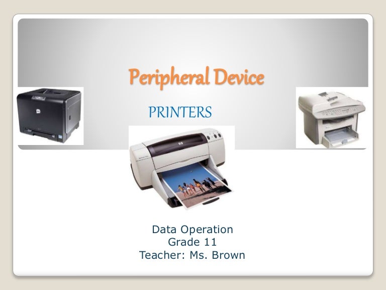 what is printer explain all the printer