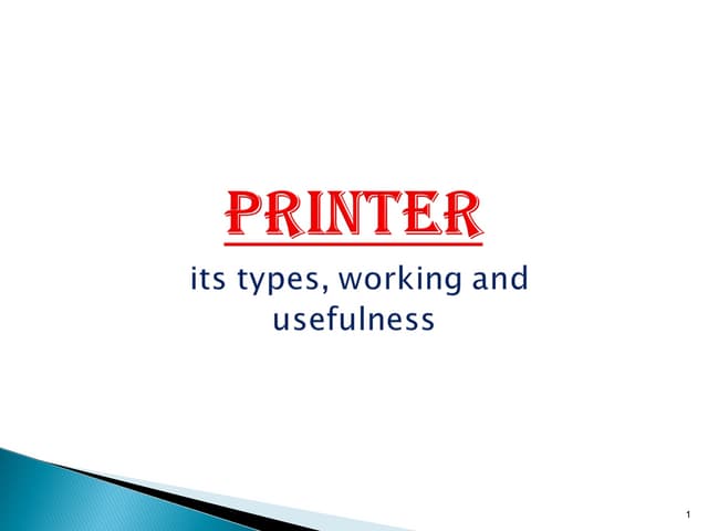 Types of Printers (working and use).pdf