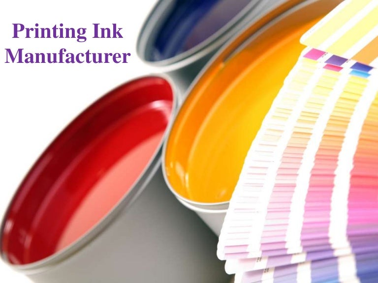 Printing ink manufacturer