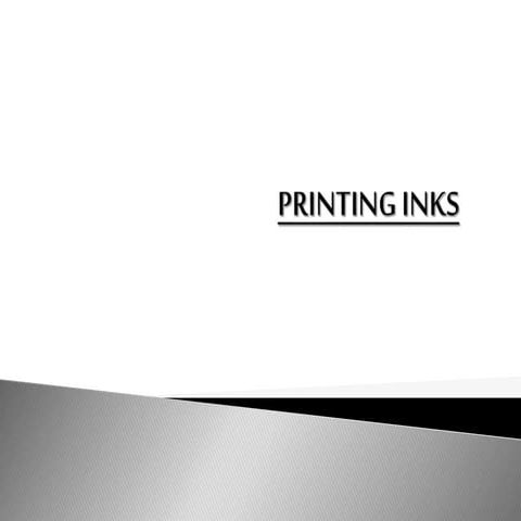 Printing inks