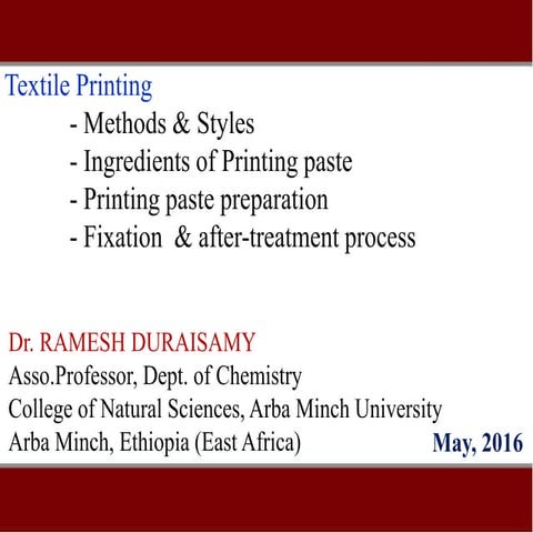 Printing Methods & Styles 