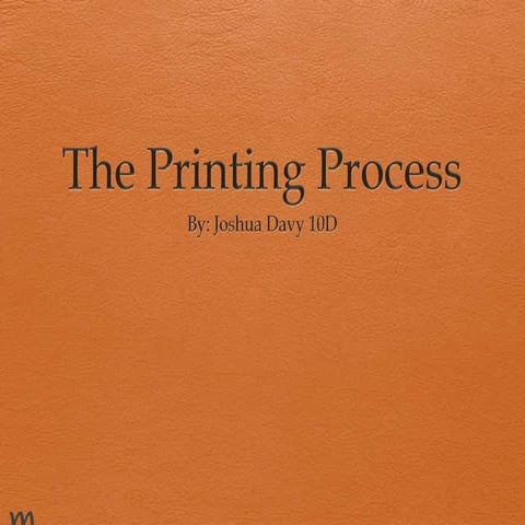 Printing processes 2