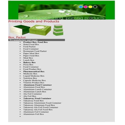 Printing & publishing product supplier   media tex international