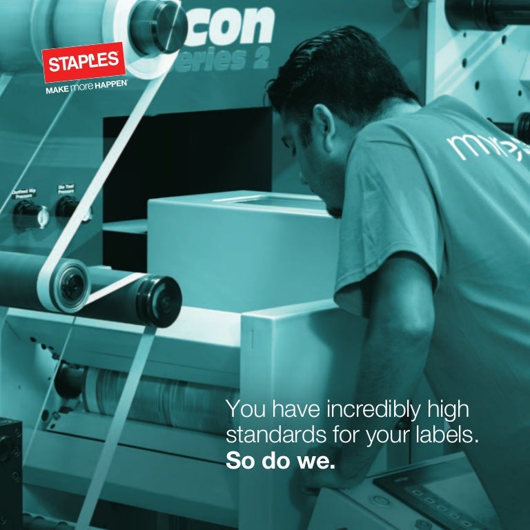 do staples print labels
