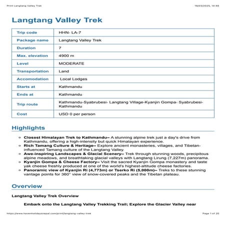 Print Langtang Valley Trek. .pdf