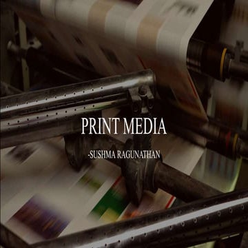 print media industry and its importance in day to today life