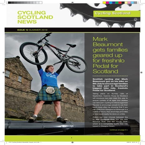 Cycling Scotland Newsletter Autumn 2010