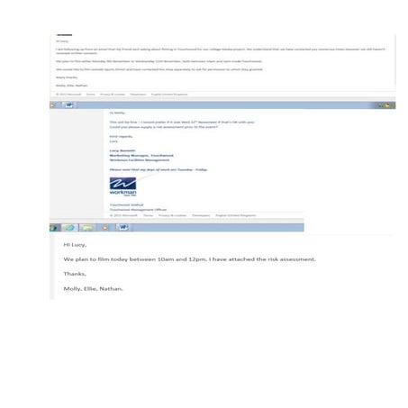 Print screen of lucy permission