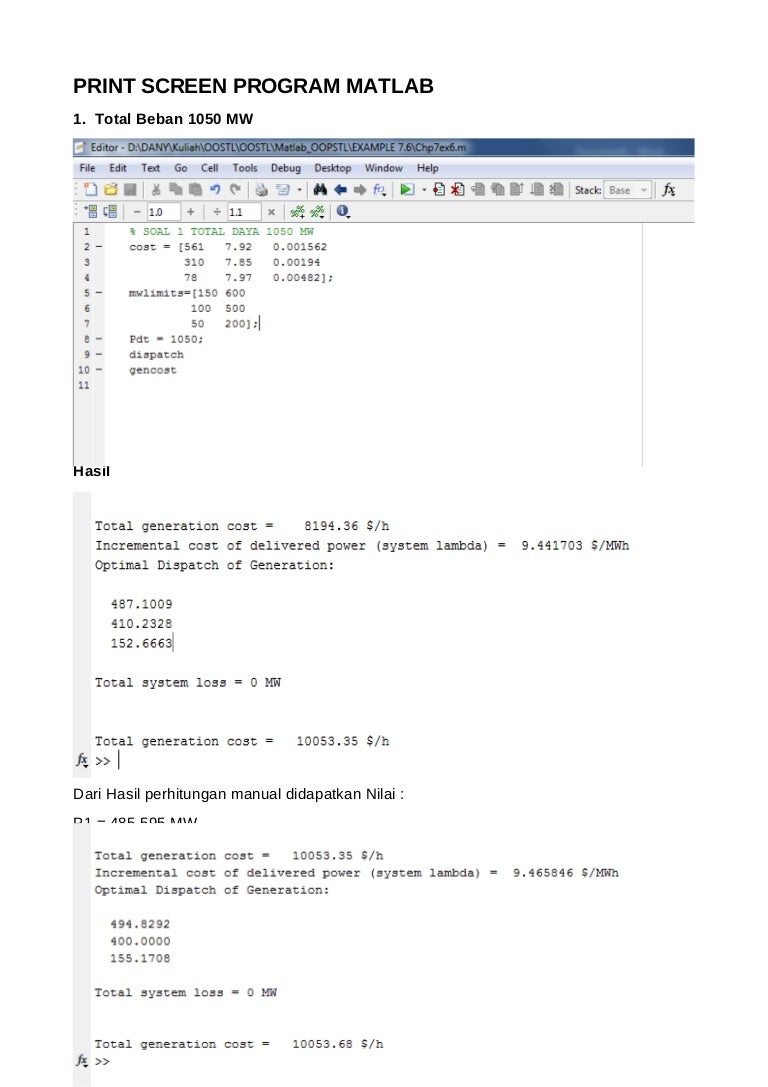Print screen program matlab