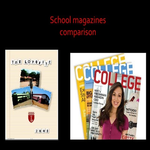Planning and research school magazine