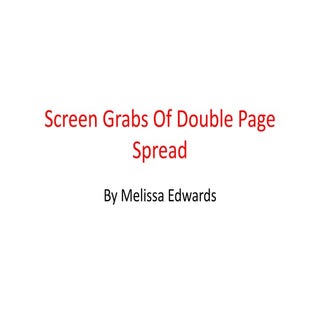 Print screens of double page spread