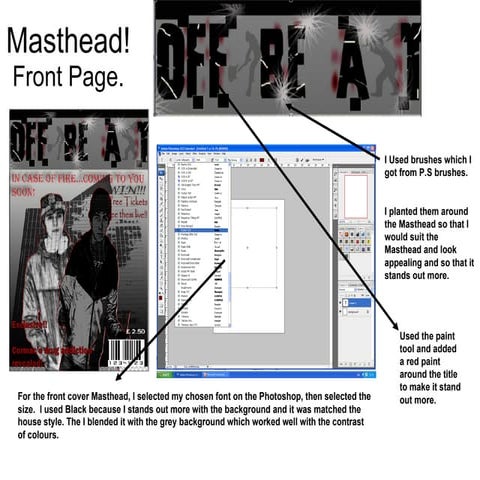 Print Screens  On Music Magazine