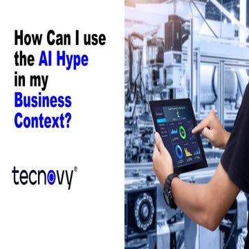 How Can I use the AI Hype in my Business Context? | PDF
