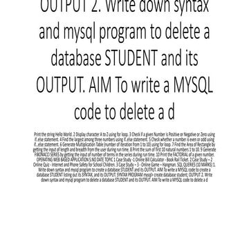 Print the string Hello World.pptx
