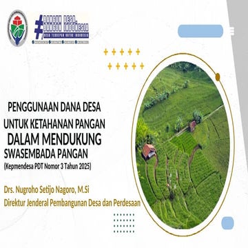 Prioritas penggunaan Dana Desa Ketpang 2025