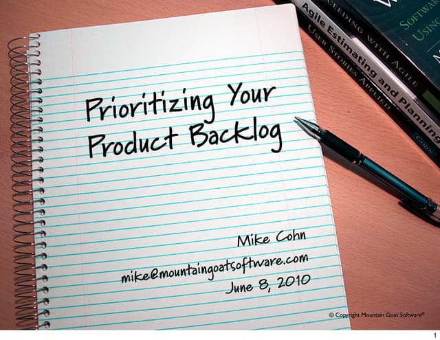 Prioritizing Your Product Backlog