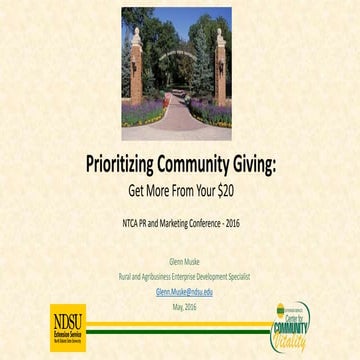 Prioritize Your Community Giving