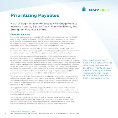 [Whitepaper] Prioritizing Payables