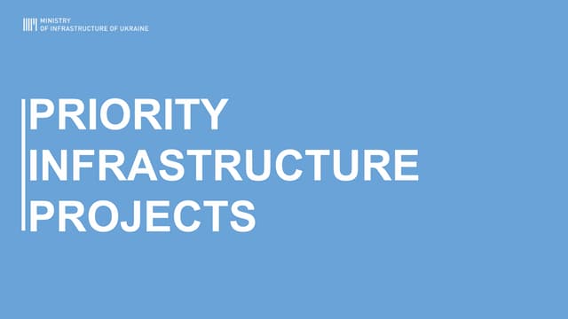 Priority infrastructure projects 