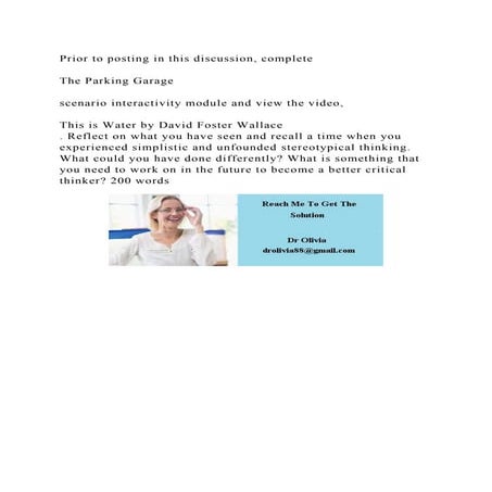 Prior to posting in this discussion, completeThe Parking Garage.docx
