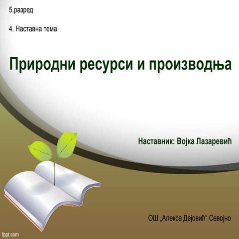 Prirodni resursi na Zemlji | PPT