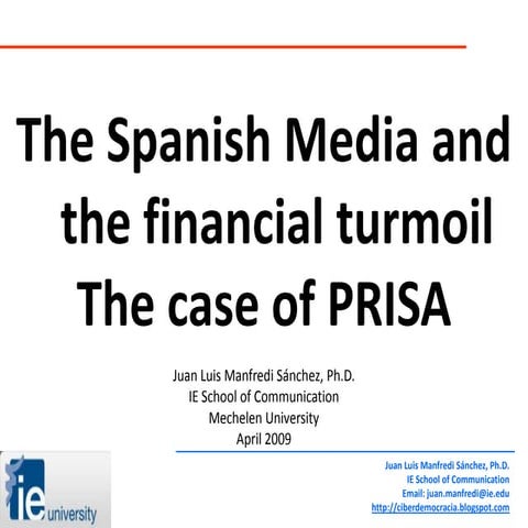 Prisa Financial Turmoil