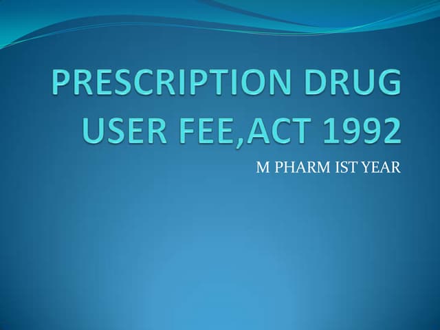 Central drug standard control organisation | PPTX