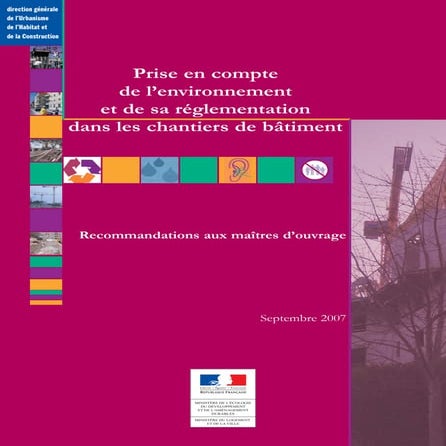Prise en compte de l’environnement | PDF