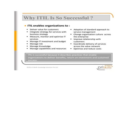 Why Is ITIL So Successful