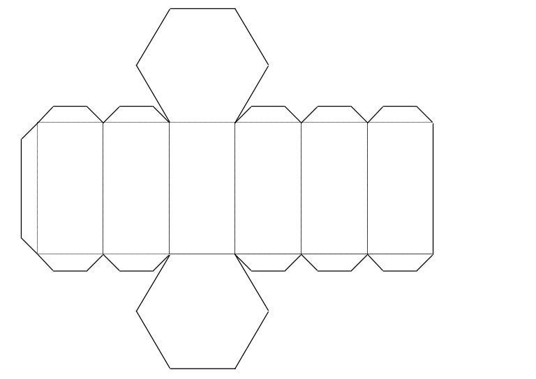 Prisma de base hexagonal Prisma de base hexagonal